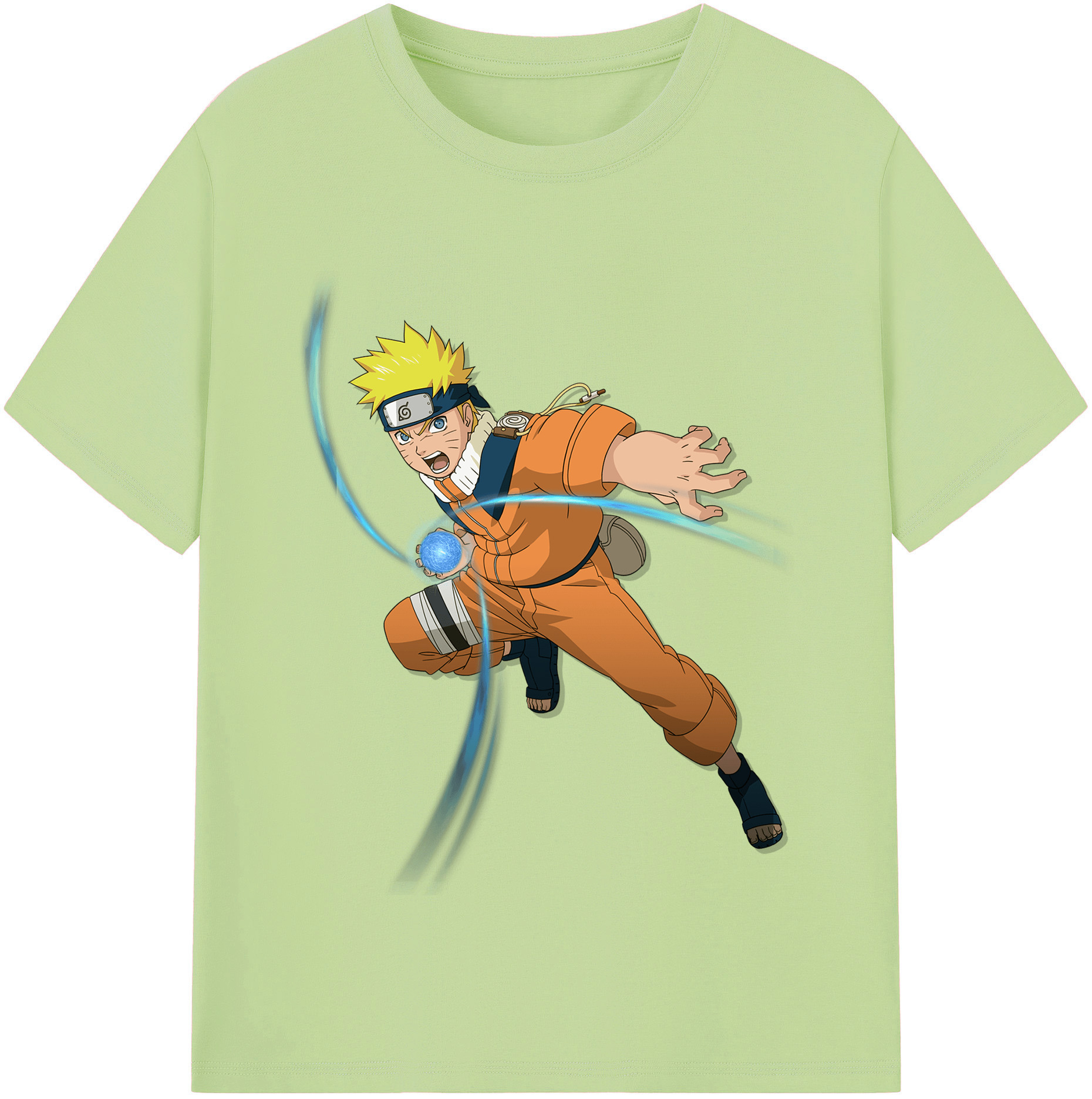 （画像用） NARUTO -ナルト- うずまき ナルト Uzumaki Naruto 綿100％半袖Tシャツ（フロントプリント）